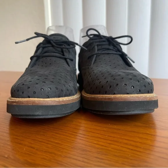 Clarks Artisan Women’s Glick Resseta Oxford Black Nubuck Size 9 - Picture 6 of 13